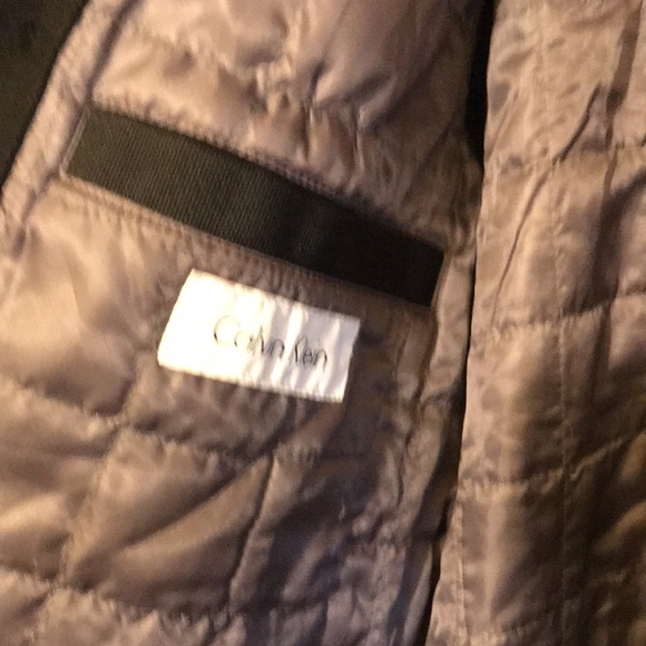 Men's Calvin Klein Black polyester/Wool blend jacket.Large - Picture 7 of 8